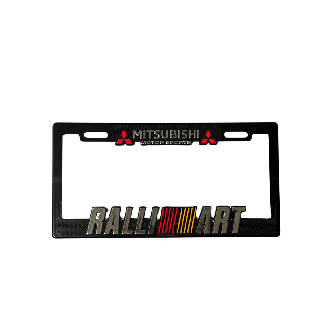 Juego de Porta Placas Marco Maxi Mitsubishi Rally Art