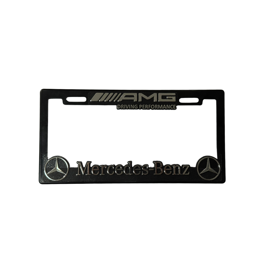 Juego de Porta Placas Marco Maxi Mercedes Benz