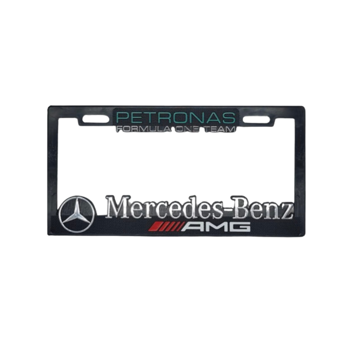 Juego de Porta Placas Marco Maxi Mercedes Petronas