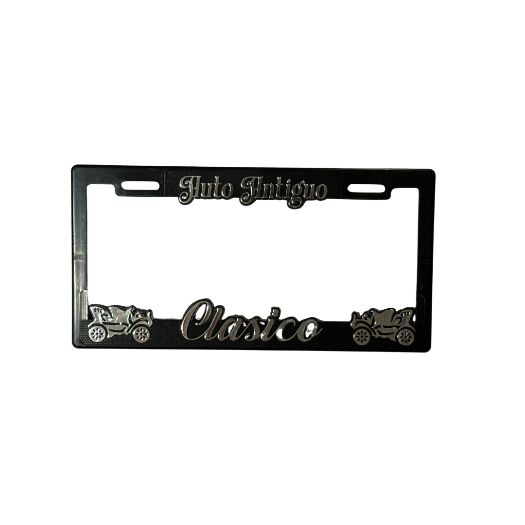 Juego de Porta Placas Marco Maxi Auto Antiguo
