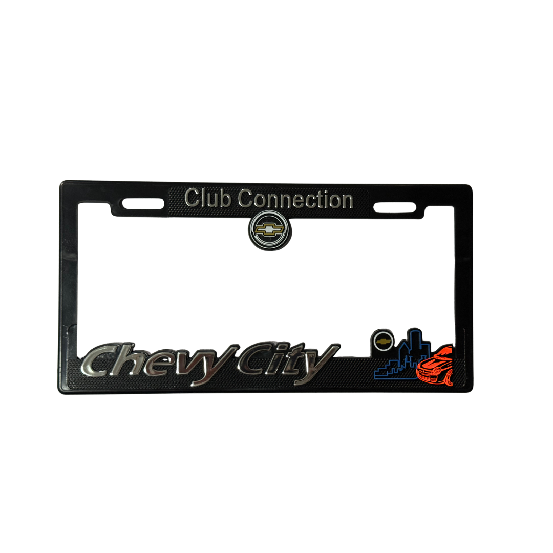 Juego de Porta Placas Marco Maxi Chevy City