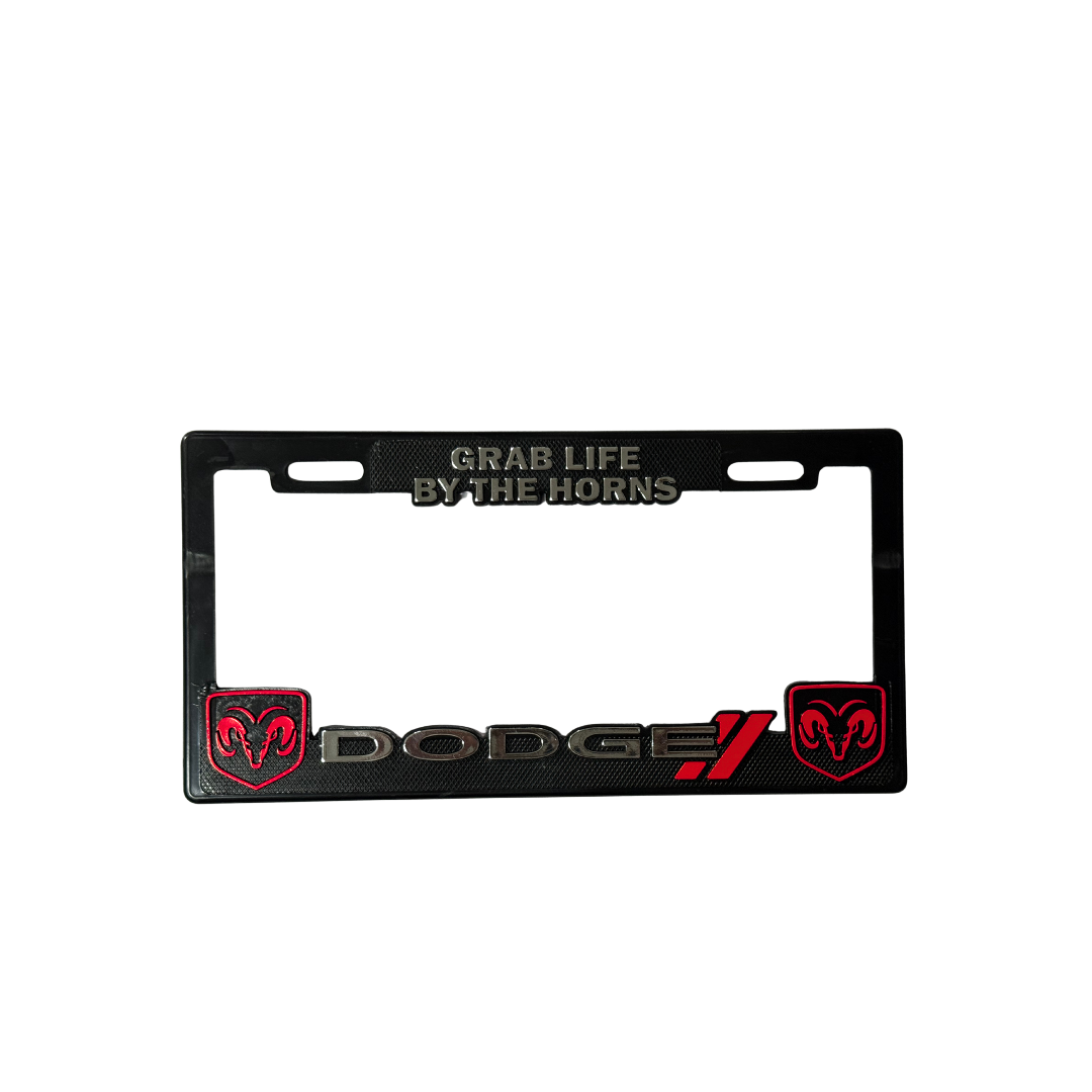 Juego de Porta Placas Marco Maxi Dodge