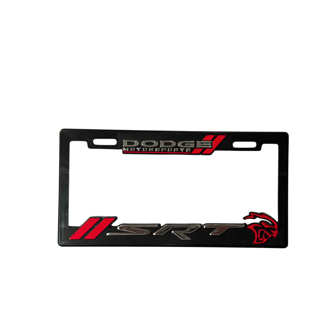 Juego de Porta Placas Marco Maxi Dodge SRT