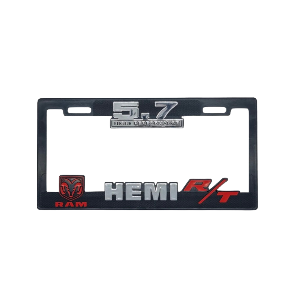 Juego de Porta Placas Marco Maxi Dodge HEMI