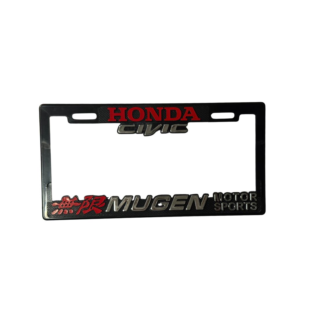 Juego de Porta Placas Marco Maxi Honda Mugen