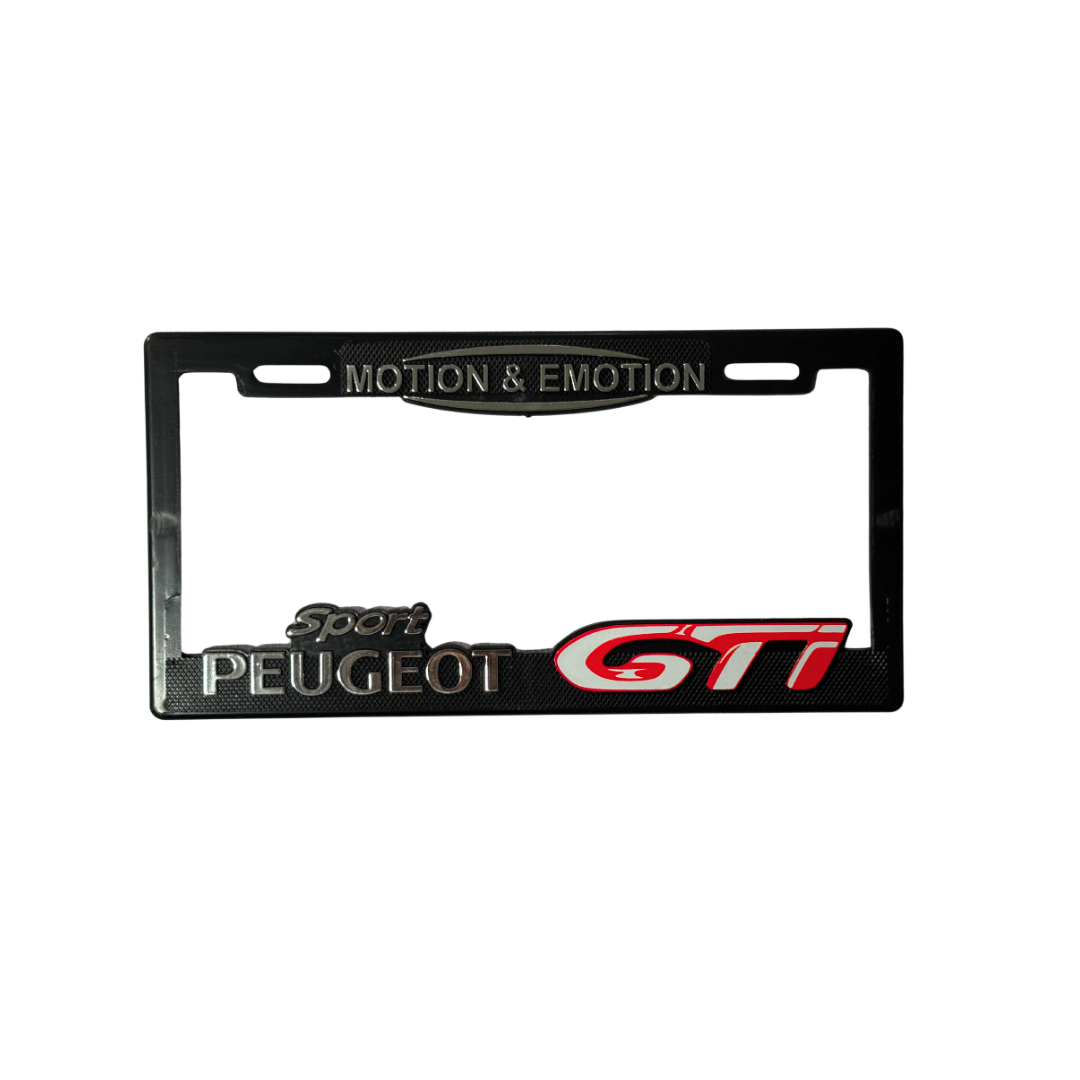 Juego de Porta Placas Marco Maxi Peugeot GTI