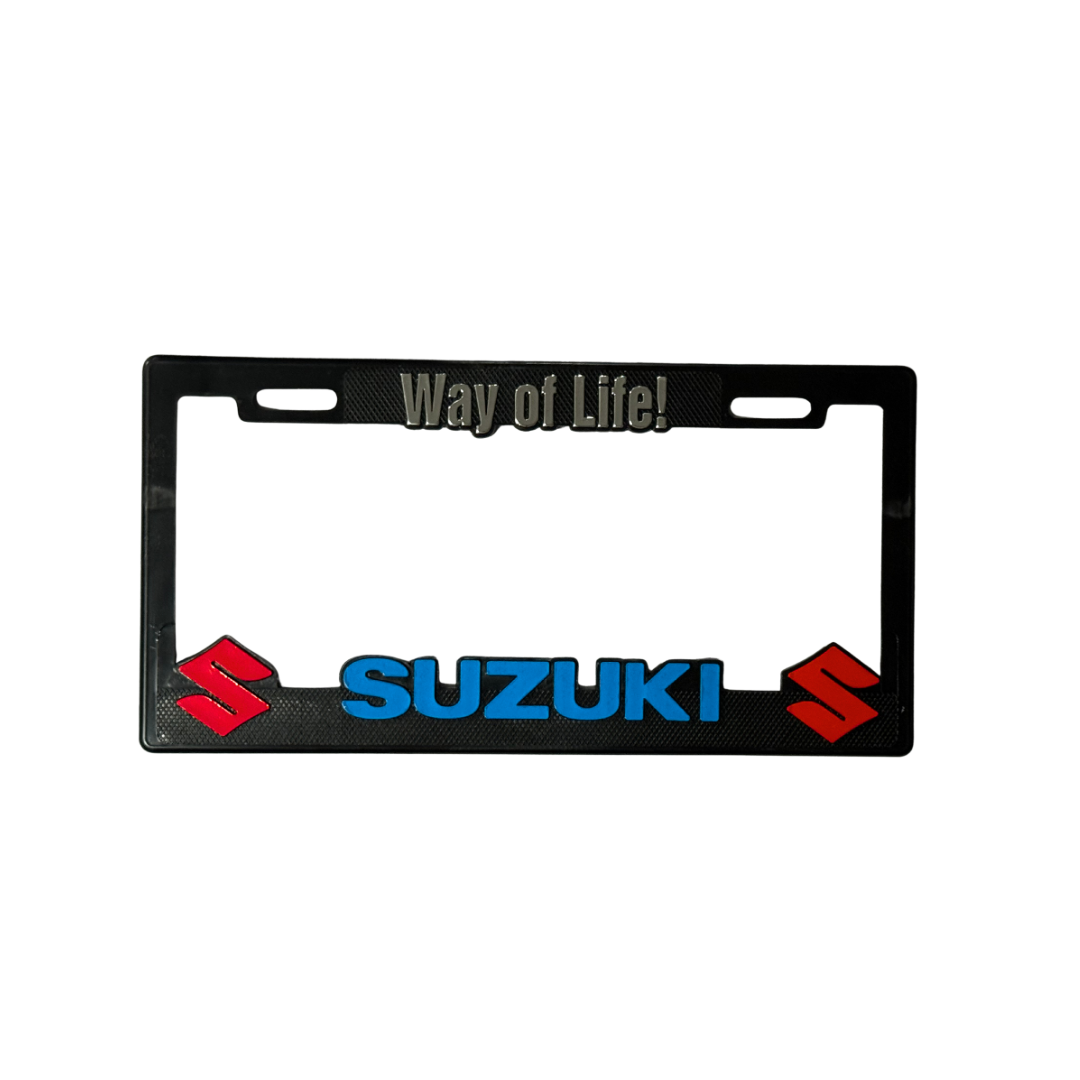 Juego de Porta Placas Marco Maxi Suzuki