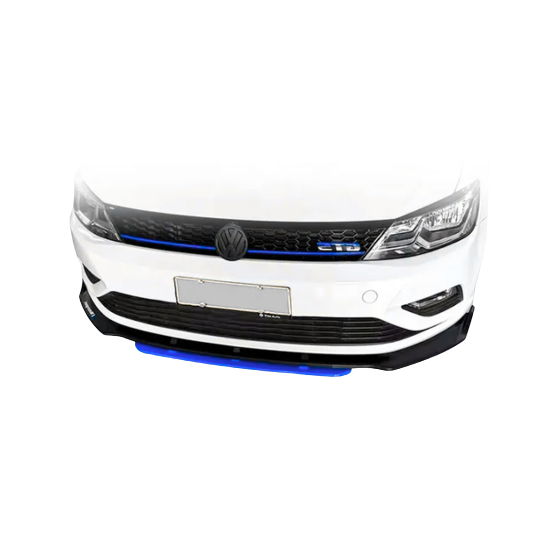 LIP DE 4 PIEZAS NEGRO CON BORDE AZUL