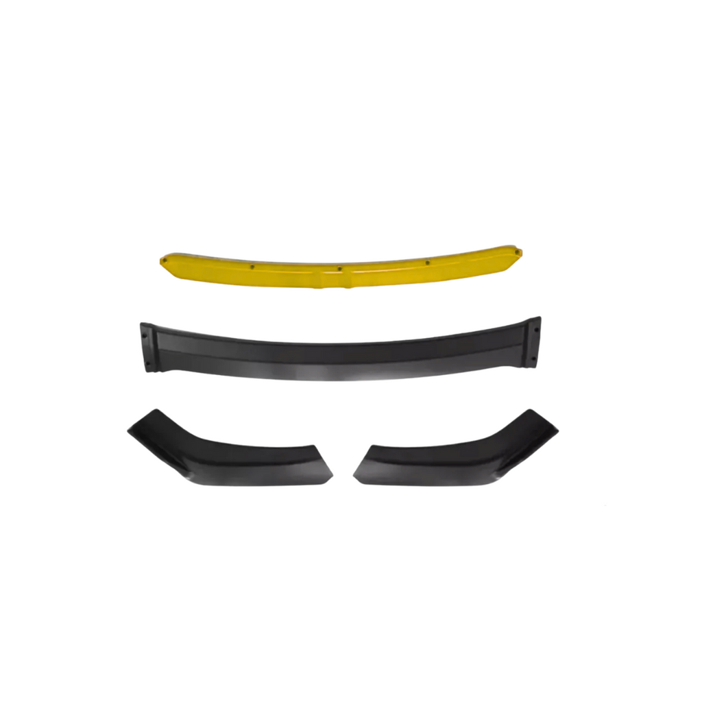 LIP DE 4 PIEZAS NEGRO CON BORDE AMARILLO