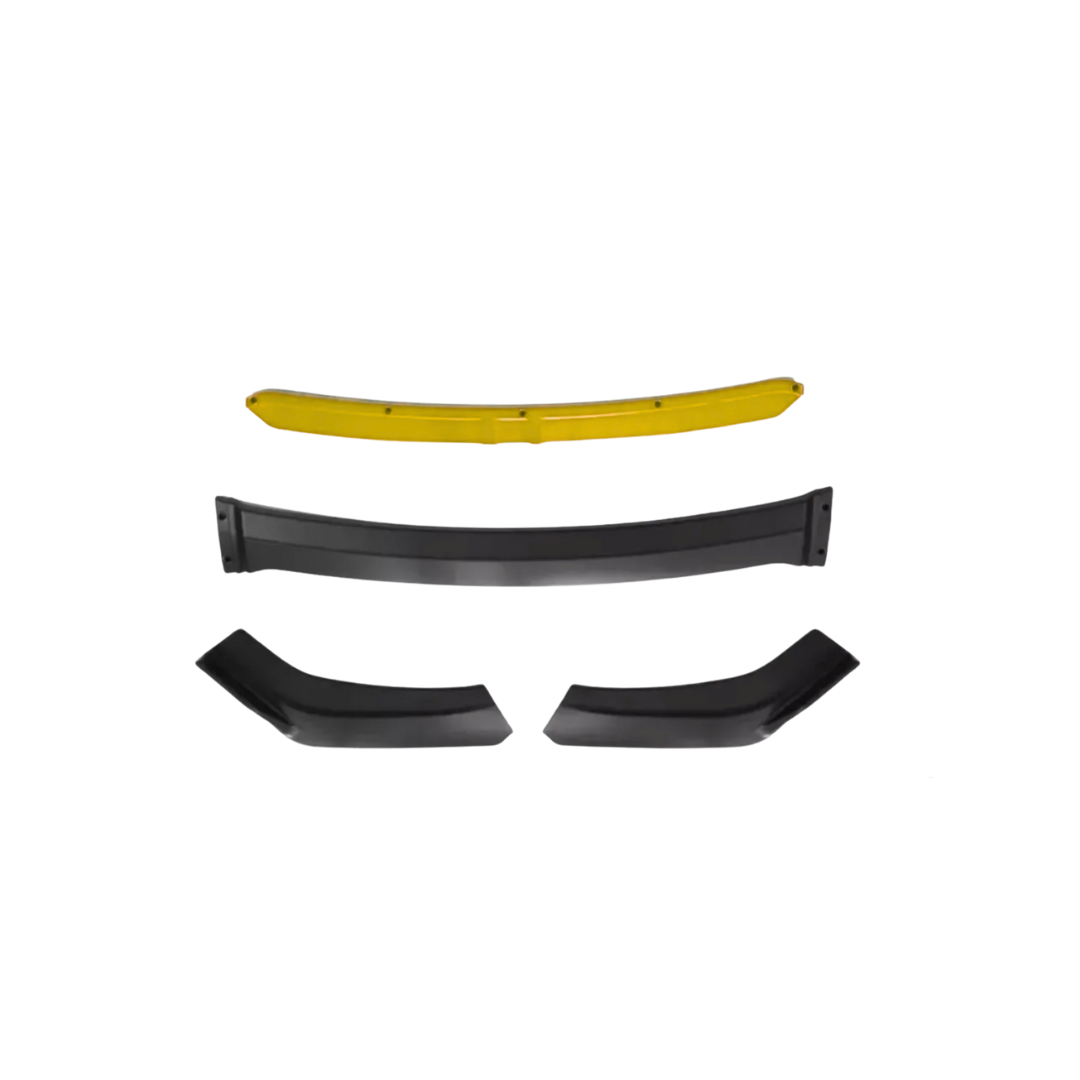 LIP DE 4 PIEZAS NEGRO CON BORDE AMARILLO